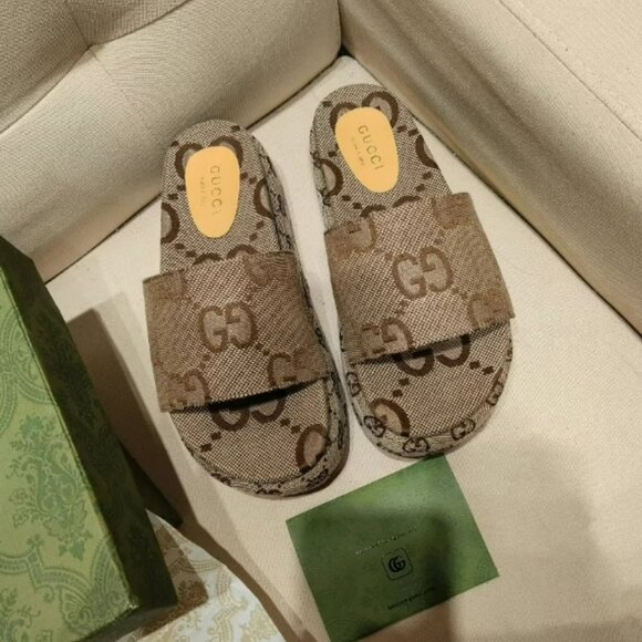 Gucci platform slides size 40 - Picture 1 of 9